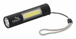 Svítilna kapesní LED 120lm nabíjecí, mini led světlo 2cm průměr délka 8,5cm s poutkem, dobíjecí mini baterka led 